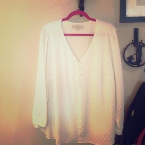 LOFT plus Polka-dotted Blouse